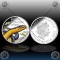 1oz TUVALU - DEADLY AND DANGEROUS "YELLOW-BELLIED SEA SNAKE" 2013